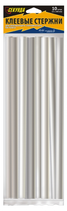 Клеевые стержни для термопистолета "Секунда", 10 штук (403-201)